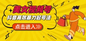 抖音暴力起号，短视频美女号起号项目+素材+批量剪辑去重软件-创客云联盟