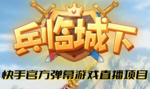 兵临城下–2023年快手最新最火爆弹幕互动游戏【开播教程+对接报白开通直播权限】-创客云联盟