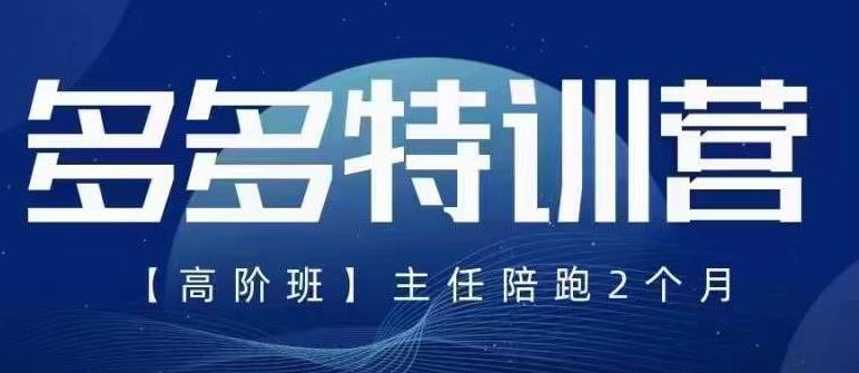 纪主任·5月最新多多特训营高阶班，玩法落地实操，多多全掌握-创客云联盟