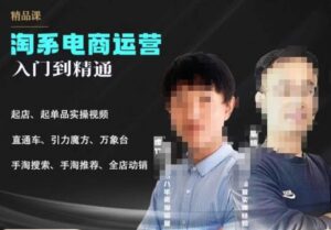 2023手淘搜索实操课+体系化课程,起店起单品实操视频课程-创客云联盟