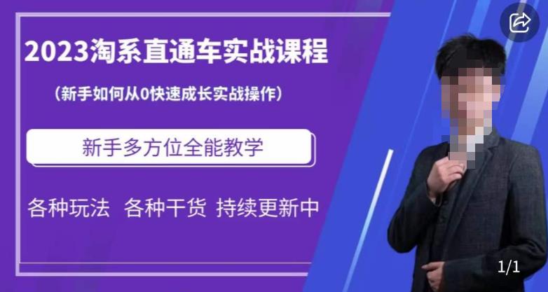 2023淘系直通车保姆式运营讲解，新手如何从0快速成长实战操作，新手多方位全能教学-创客云联盟