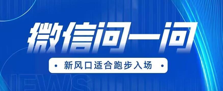 全网首发微信问一问新风口变现项目（价值1999元）【揭秘】-创客云联盟