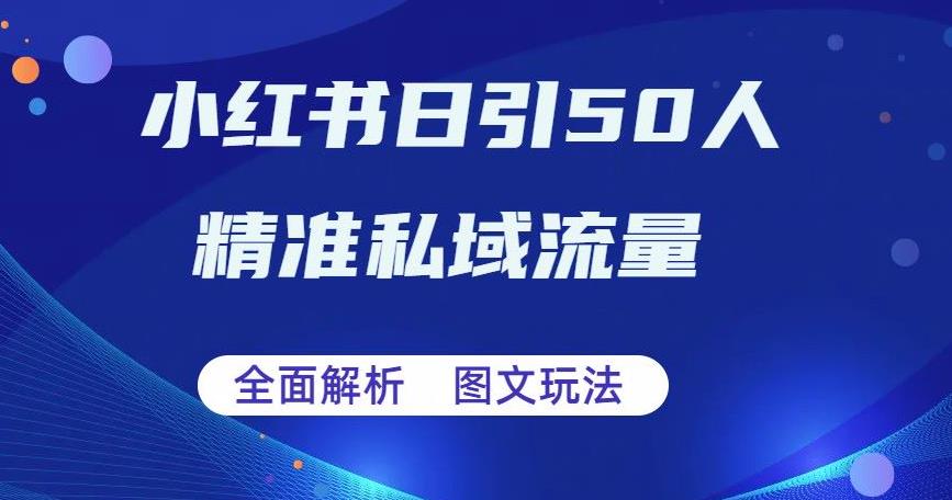 全面解析小红书图文引流日引50私域流量【揭秘】-创客云联盟