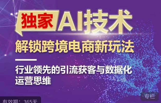 独家AI技术&ChatGPT解锁跨境电商新玩法，行业领先的引流获客与数据化运营思维-创客云联盟