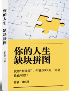 某高赞电子书《你的人生，缺块拼图——我靠“割韭菜”，年赚500万，你会你也可以》-创客云联盟