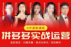 2023推易拼多多实战运营,选款测品、引爆流量、高点击转化、规则解析-创客云联盟