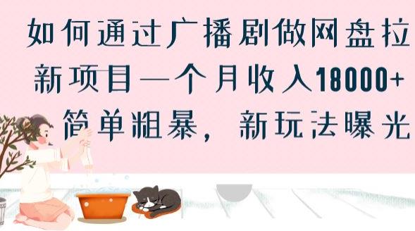 如何通过广播剧做网盘拉新项目一个月收入18000+，简单粗暴，新玩法曝光【揭秘】-创客云联盟