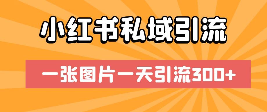 小红书私域引流，一张图片一天引流300+【揭秘】-创客云联盟