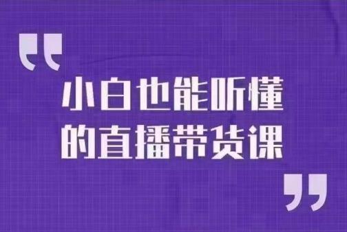 大威本威·小白也能听懂的直播带货课，玩转直播带货，轻松出单-创客云联盟