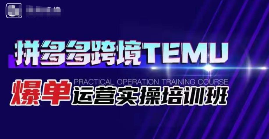 拼多多跨境TEMU爆单运营实操培训班，海外拼多多的选品、运营、爆单-创客云联盟