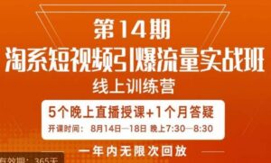 南掌柜·淘系短视频引爆流量实战班,短视频是一个没有天花板的流量入口-创客云联盟