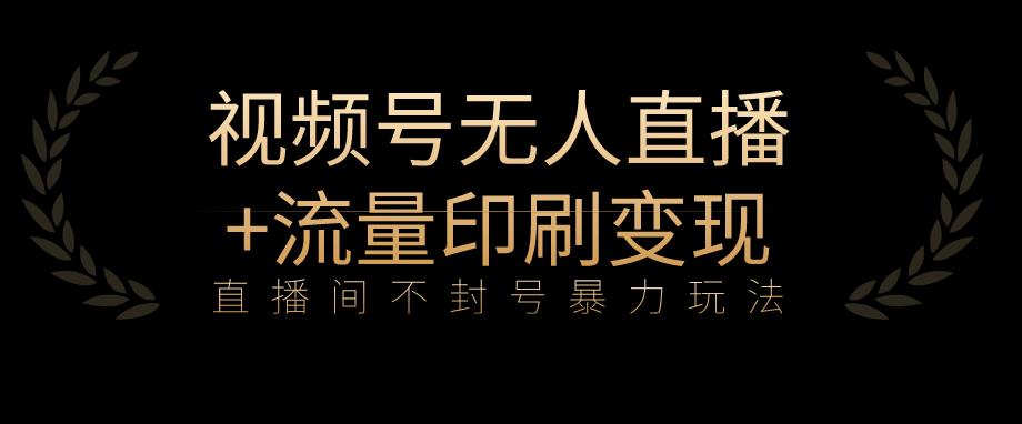 全网首发视频号不封号无人直播暴利玩法+流量印刷机变现，日入1000+【揭秘】-创客云联盟