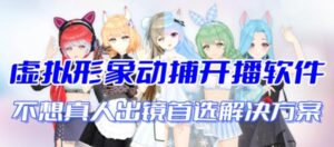 首款AI视频动捕虚拟辅助直播产品【不想真人出镜就用虚拟形象替代】-创客云联盟