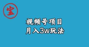 宝哥视频号无货源带货视频月入3w,详细复盘拆解-创客云联盟