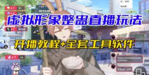 抖音最新最火虚拟形象无人直播整蛊玩法砸礼物教程(视频开播教程+全套工具软件)-创客云联盟