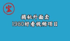 宝哥揭秘外面卖1980好看视频项目，投入时间少，操作难度低-创客云联盟