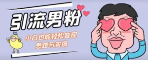 引流男粉+小白也能暴力变现的思路与实操【揭秘】-创客云联盟