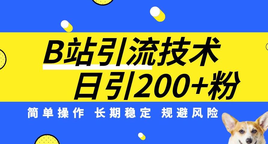 B站引流技术：每天引流200精准粉，简单操作，长期稳定，规避风险-创客云联盟
