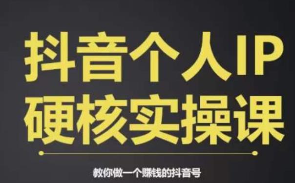 个人IP创富系统实战课，商业定位，流量打造，短视频变现，教你做个赚钱的抖音号-创客云联盟