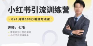 零克·小红书引流训练营第五期,小红书矩阵引流到vX的方法论-创客云联盟