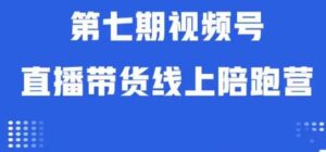 视频号直播带货线上陪跑营第七期：算法解析+起号逻辑+实操运营-创客云联盟