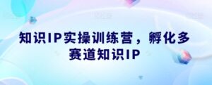 知识IP实操训练营，​孵化多赛道知识IP-创客云联盟