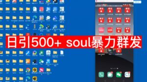 【项目船首发】日引500soul暴力群发项目拆解【揭秘】-创客云联盟