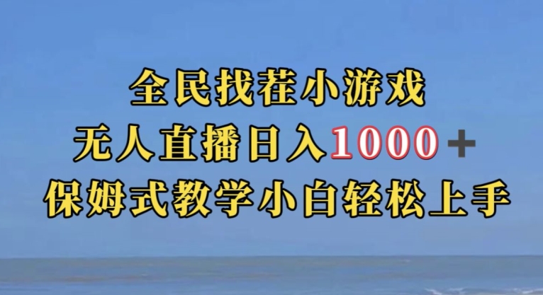 全民找茬小游戏直播玩法，抖音爆火直播玩法，日入1000+-创客云联盟