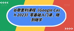 谷歌套利课程《Google Cash 2023》零基础入门课，随到随学-创客云联盟