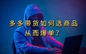 多多视频带货选什么商品链接才能爆单，10分钟教会你，爆单不是浮云【揭秘】-创客云联盟