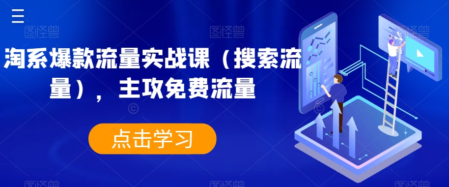 淘系爆款流量实战课（搜索流量），主攻免费流量-创客云联盟
