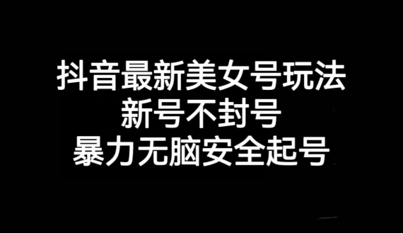 抖音最新美女号玩法，新号不封号，暴力无脑安全起号【揭秘】-创客云联盟