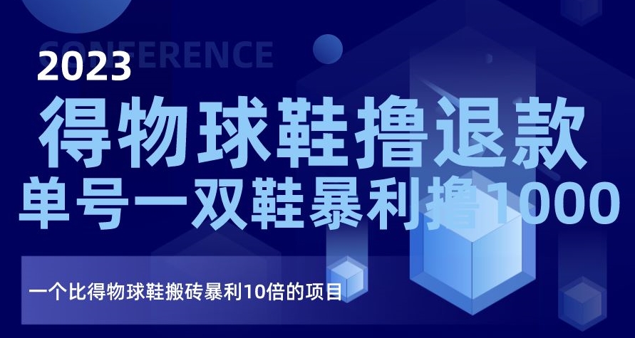 2023得物球鞋撸退款，单号一双鞋暴利撸1000，一个比得物球鞋搬砖暴利10倍的项目【揭秘】-创客云联盟
