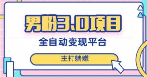 男粉3.0项目,轻松日入1000+!全自动获客渠道,当天见效,新手小白也能简单操作!-创客云联盟