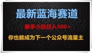 最新蓝海赛道,新手小白日入500+,你也能成为下一个公众号流量主【揭秘】-创客云联盟