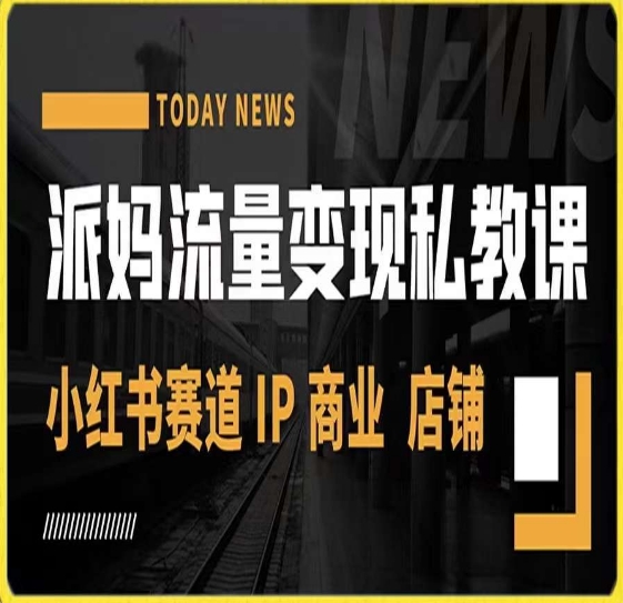 派妈流量变现私教课，小红书赛道IP  商业  店铺-创客云联盟