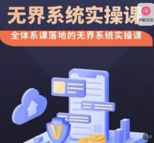 老衲·无界系统实操课,全体系落地无界改版后选择、出价、高投产做付费引流-创客云联盟