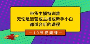 （8464期）带货主播特训营：无论是运营或主播或新手小白，都适合听的课程-创客云联盟