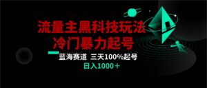 首发公众号流量主AI掘金黑科技玩法，冷门暴力三天100%打标签起号,日入1000+-创客云联盟