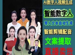 伍老师Ai数字人快速剪辑制作以及变现视频课-创客云联盟