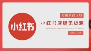 安琪-小红书店铺无货源实战,开店到售后全流程操作-创客云联盟