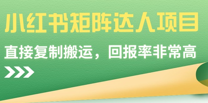 （9019期）小红书矩阵达人项目，直接复制搬运，回报率非常高-创客云联盟