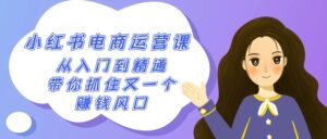 2024小红书电商运营课,从入门到精通,带你抓住又一个赚钱风口(50节课)-创客云联盟
