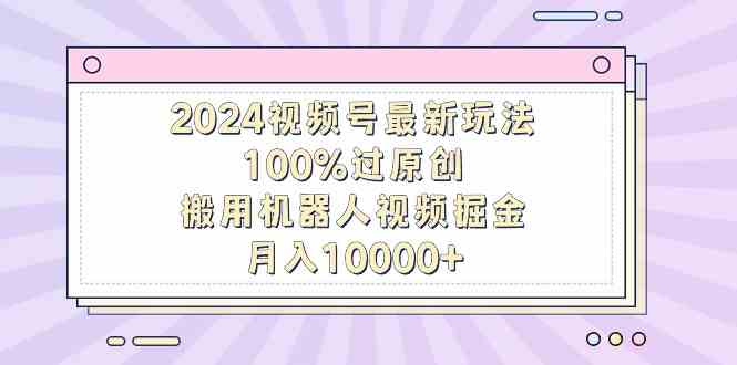（9151期）2024视频号最新玩法，100%过原创，搬用机器人视频掘金，月入10000+-创客云联盟