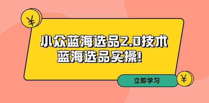 拼多多培训第33期：小众蓝海选品2.0技术-蓝海选品实操-创客云联盟