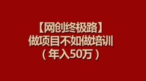 （9550期）【网创终极路】做项目不如做项目培训，年入50万-创客云联盟