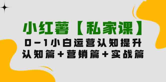 （9910期）小红薯【私家课】0-1玩赚小红书内容营销，认知篇+营销篇+实战篇（11节课）-创客云联盟
