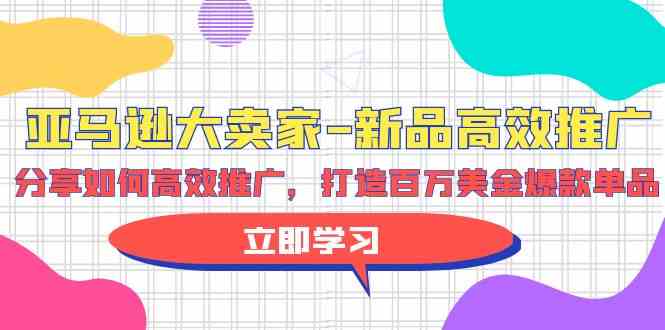 （9945期）亚马逊 大卖家-新品高效推广，分享如何高效推广，打造百万美金爆款单品-创客云联盟