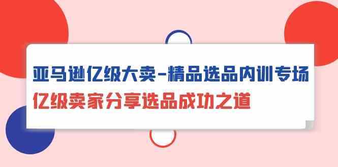 （10034期）亚马逊亿级大卖-精品选品内训专场，亿级卖家分享选品成功之道-创客云联盟