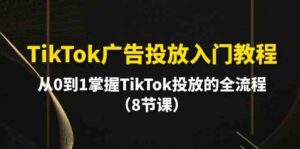 (10085期)TikTok广告投放入门教程,从0到1掌握TikTok投放的全流程(8节课)-创客云联盟